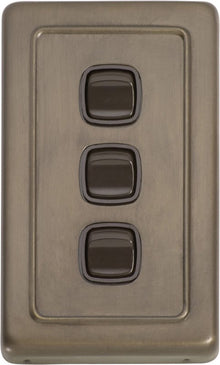 Tradco Switch Rocker 3 Gang 72x115mm