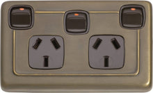 Tradco Double Power Point With Switch 115x72mm