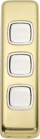 TRADCO SWITCH ROCKER 3 GANG 30X108MM