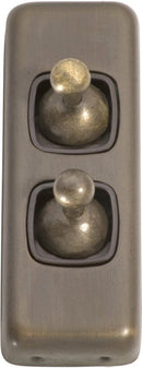 Tradco Switch Toggle 2 Gang 30x82mm