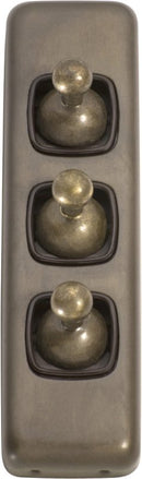 Tradco Switch Toggle 3 Gang 30x82mm