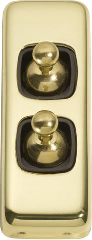 Tradco Switch Toggle 2 Gang 30x82mm