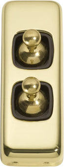Tradco Switch Toggle 2 Gang 30x82mm