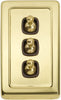 Tradco Switch Toggle 3 Gang 72x115mm