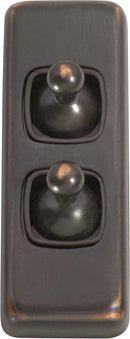 Tradco Switch Toggle 2 Gang 30x82mm
