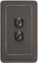 Tradco Switch Toggle 2 Gang 72x115mm