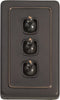 Tradco Switch Toggle 3 Gang 72x115mm