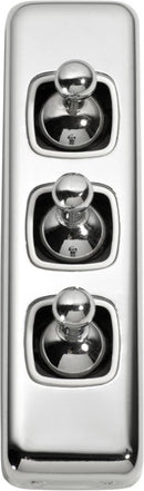 Tradco Switch Toggle 3 Gang 30x82mm