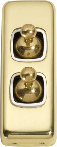 Tradco Switch Toggle 2 Gang 30x82mm