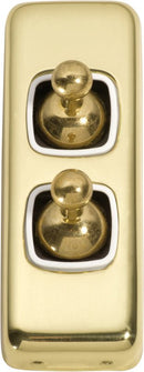 Tradco Switch Toggle 2 Gang 30x82mm