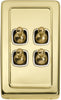 Tradco Switch Toggle 4 Gang 72x115mm
