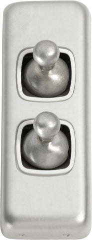 Tradco Switch Toggle 2 Gang 30x82mm