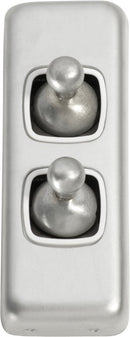 Tradco Switch Toggle 2 Gang 30x82mm