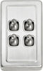 Tradco Switch Toggle 4 Gang 72x115mm