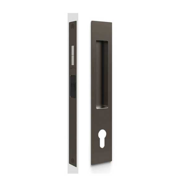 MARDECO 'M' SERIES FLUSH PULL EURO LOCK SET KEY LOCKING FOR TIMBER AND ALUMINUM DOORS - AVAILABLE IN VARIOUS FINISHES