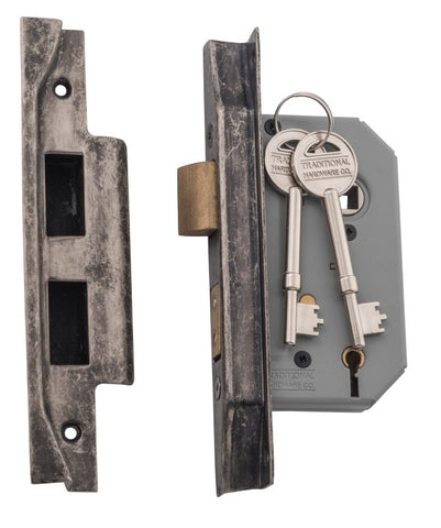 TRADCO REBATED 5 LEVER MORTICE LOCK BACKSET 46MM