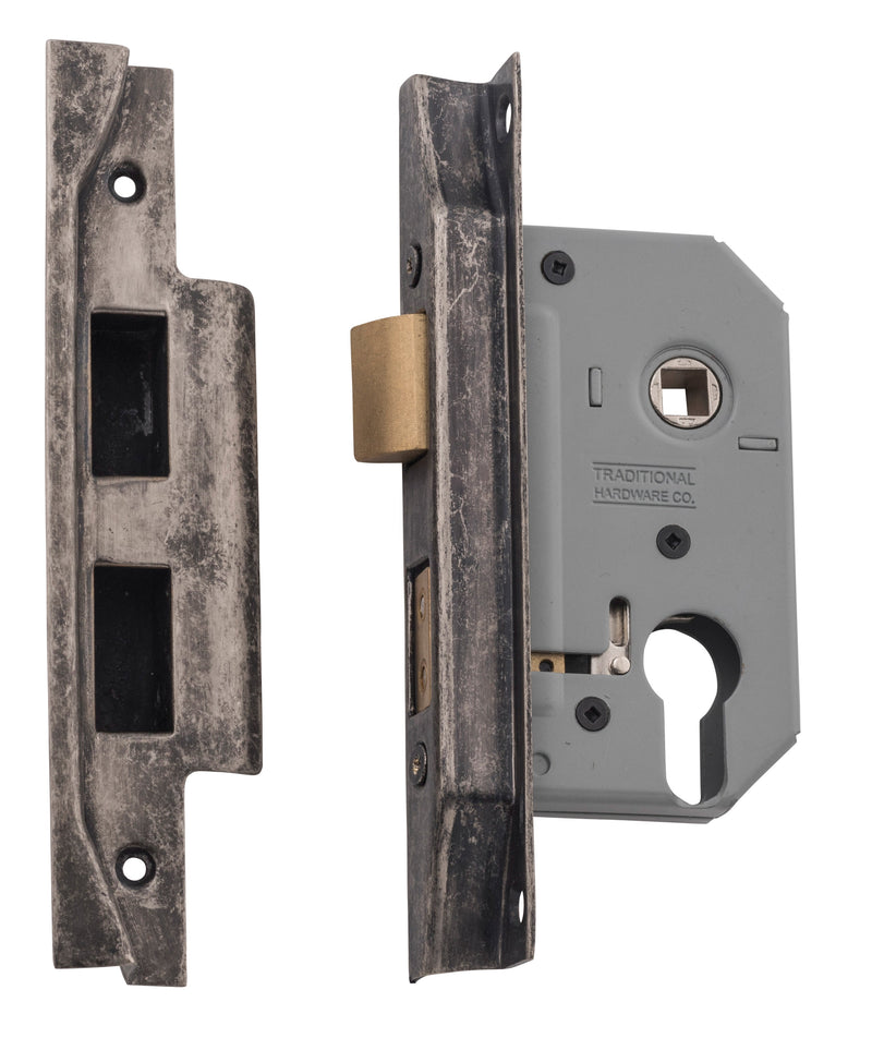 TRADCO REBATED EURO MORTICE LOCK BACKSET 46MM