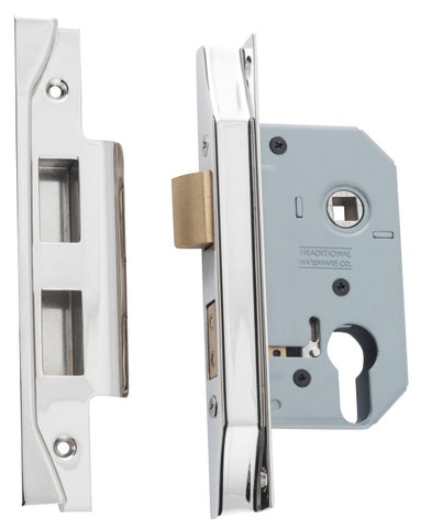 TRADCO REBATED EURO MORTICE LOCK BACKSET 46MM