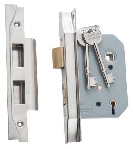 TRADCO REBATED 5 LEVER MORTICE LOCK BACKSET 57MM