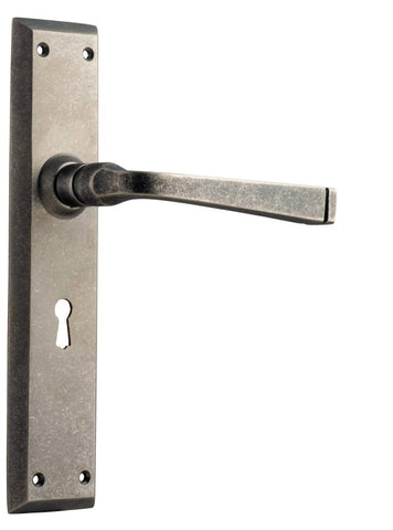 TRADCO MENTON LEVER DOOR HANDLE ON LONG BACKPLATE - CUSTOMISE TO YOUR NEEDS