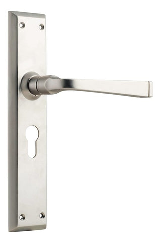 TRADCO MENTON LEVER DOOR HANDLE ON LONG BACKPLATE - CUSTOMISE TO YOUR NEEDS