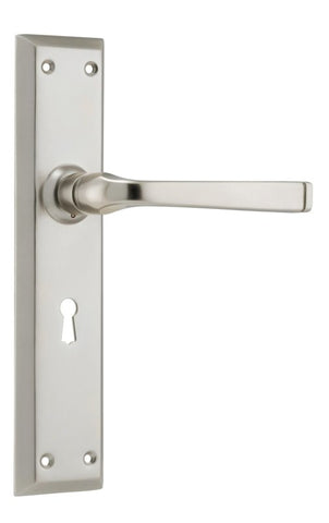 TRADCO MENTON LEVER DOOR HANDLE ON LONG BACKPLATE - CUSTOMISE TO YOUR NEEDS
