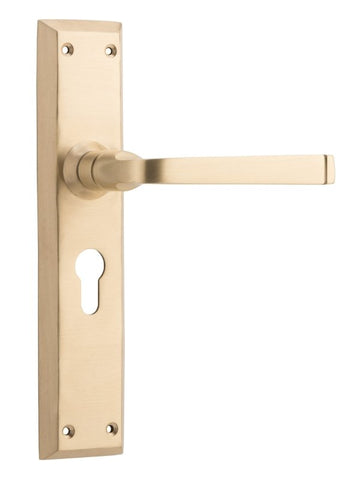 TRADCO MENTON LEVER DOOR HANDLE ON LONG BACKPLATE - CUSTOMISE TO YOUR NEEDS