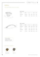 Castella Artisan Ripple Cabinet Handle