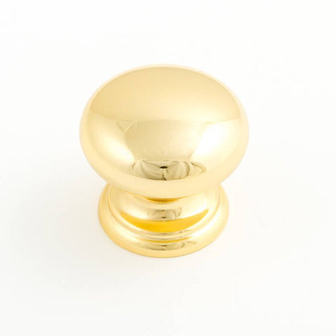 Castella Heritage Sovereign Plain Cabinet Knob Polished Gold
