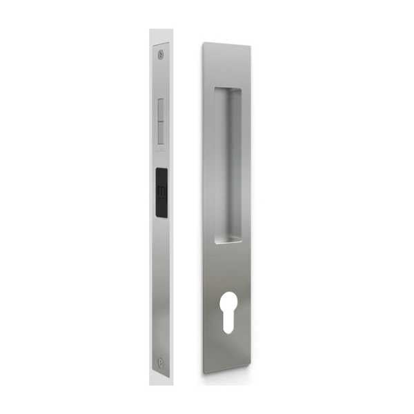 MARDECO 'M' SERIES FLUSH PULL EURO LOCK SET KEY LOCKING FOR TIMBER AND ALUMINUM DOORS - AVAILABLE IN VARIOUS FINISHES