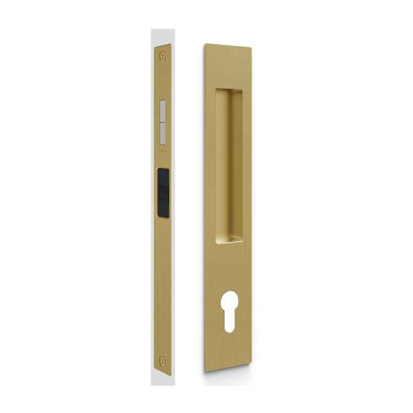 MARDECO 'M' SERIES FLUSH PULL EURO LOCK SET KEY LOCKING FOR TIMBER AND ALUMINUM DOORS - AVAILABLE IN VARIOUS FINISHES