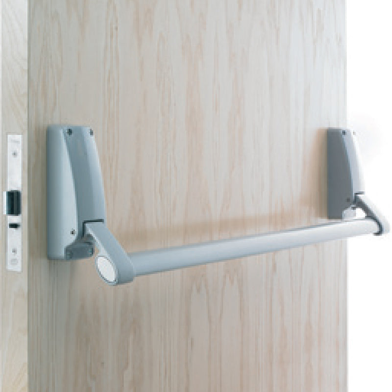 BRITON PANIC BAR SILVER 2 HOUR FIRE RATED B379E/SE SUITS MORTICE LOCK