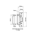 LOCKWOOD PADDE ELECTRIC STRIKE 12/24V FAIL SAFE SECURE WEATHER RESIST 100111 - 060 - primehardware