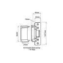 LOCKWOOD PADDE ELECTRIC STRIKE 12/24V FAIL SAFE SECURE WEATHER RESIST 100111 - 060 - primehardware