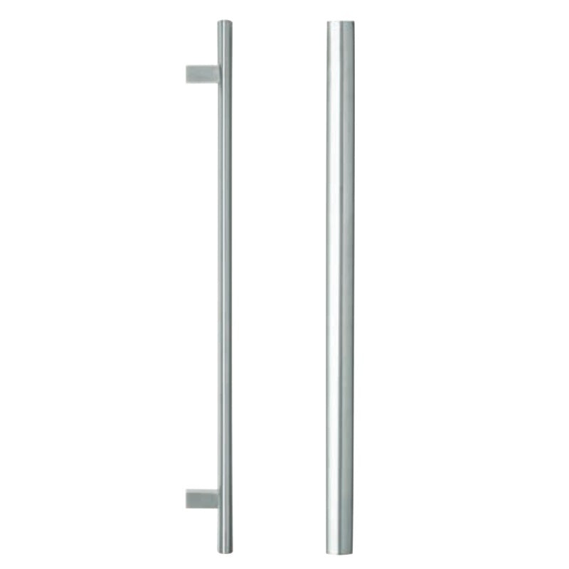 LOCKWOOD 141X600SSS ENTRANCE PULL HANDLE 600MM SATIN STAINLESS STEEL PAIR