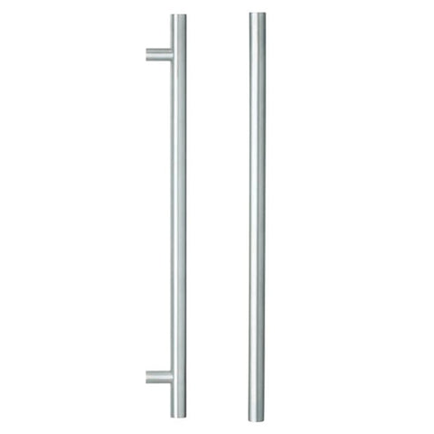 LOCKWOOD ENTRANCE PULL HANDLE 142X300SSS 300MM SATIN STAINLESS STEEL PAIR - primehardware