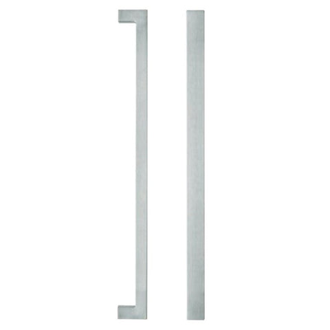 LOCKWOOD ENTRANCE PULL HANDLE 143X300SSS 300MM SATIN STAINLESS STEEL PAIR - primehardware