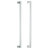 LOCKWOOD ENTRANCE PULL HANDLE 146X600SSS 600MM SATIN STAINLESS STEEL PAIR - primehardware
