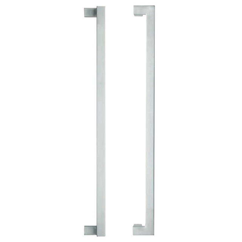 LOCKWOOD ENTRANCE PULL HANDLE 146X600SSS 600MM SATIN STAINLESS STEEL PAIR