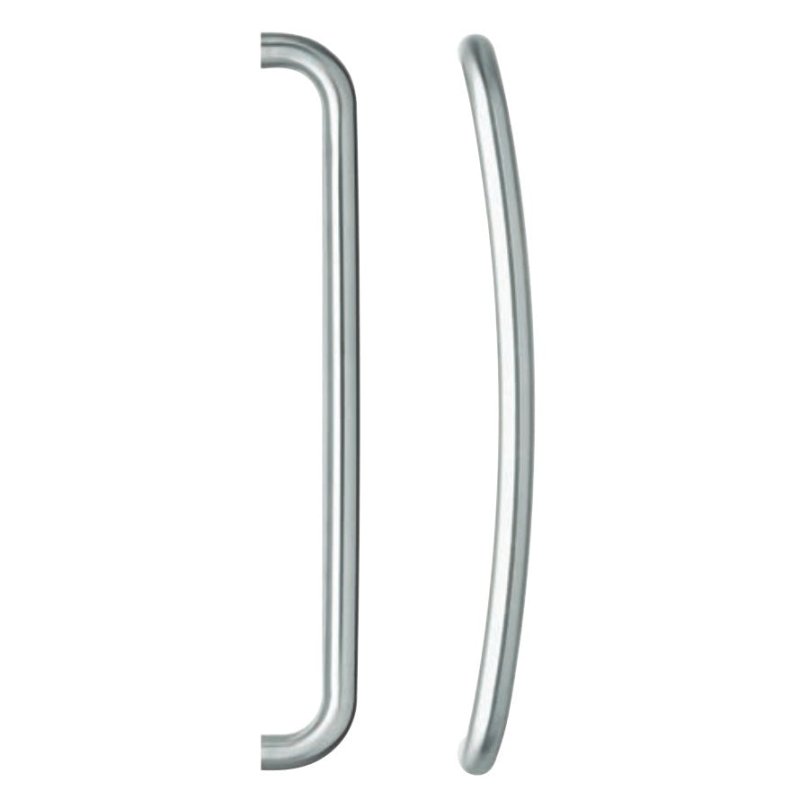 LOCKWOOD ENTRANCE PULL HANDLE 192X600SSS 600MM SATIN STAINLESS STEEL PAIR - primehardware