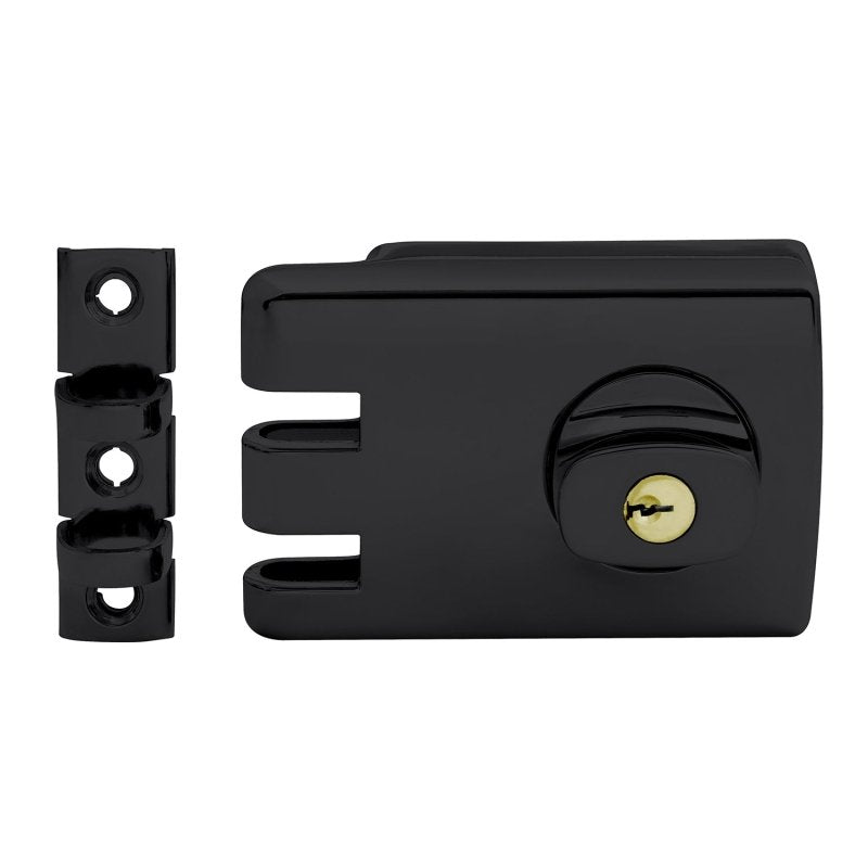 LOCKWOOD DOUBLE CYLINDER DEADLOCK 60MM MATT BLACK DISPLAY PACK 355 - NMBKDP - primehardware