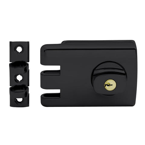 LOCKWOOD DOUBLE CYLINDER DEADLOCK 60MM MATT BLACK DISPLAY PACK 355 - NMBKDP - primehardware
