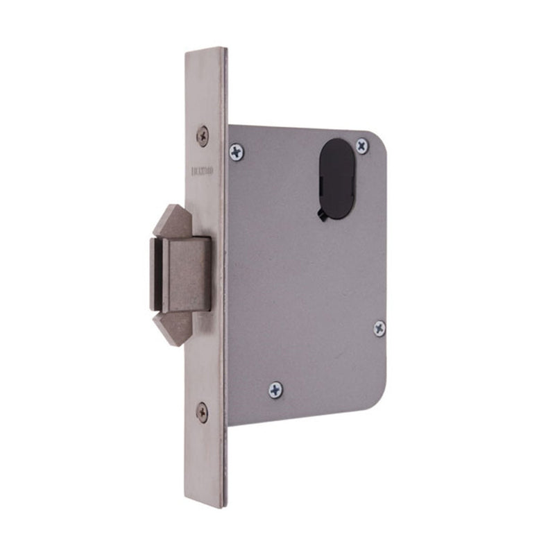 LOCKWOOD MORTICE SLIDING DOOR PRIMARY LOCK 60MM SATIN CHROME 3573SC