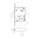 Lockwood 4772 Universal Primary Mortice Lock 89Mm Backset Stainess Steel 4772Ss - primehardware