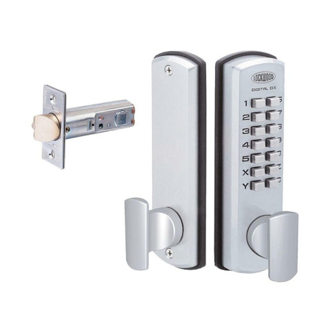 LOCKWOOD DIGITAL DOOR LOCK ENTRANCE SET SATIN CHROME 530DXSC *DISPLAY PACK* - primehardware