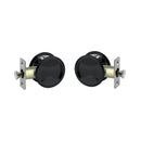 LOCKWOOD SYMMETRY ROUND CAVITY SLIDING DOOR PASSAGE SET DP MATT BLACK 7450MBKDP - primehardware