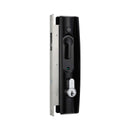 LOCKWOOD 8653 SLIDING SECURITY DOOR LOCK BLACK WITH CYLINDER 8653BLKDP - primehardware