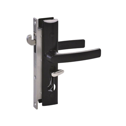LOCKWOOD SECURITY SCREEN DOOR LOCK NO CYLINDER BLACK 8654BLK - primehardware