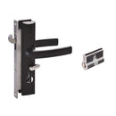LOCKWOOD SECURITY SCREEN DOOR LOCK BLACK W/ CYLINDER 8654BLKC - primehardware