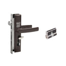 LOCKWOOD SECURITY SCREEN DOOR LOCK BROWN W/ CYLINDER 8654BRNC - primehardware